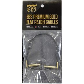 EBS PG Premium Gold Flat Patch Cable, 11"