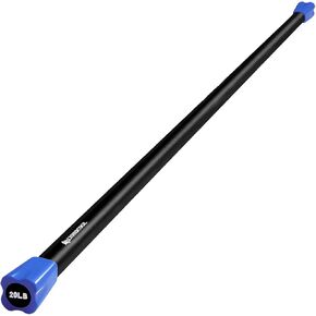 LIONSCOOL Workout Weighted Bar,Padded Exercise Weight Bar, Solid Steel Stretching weighted bar set for Body Sculpting, Physical Therapy,Body Toning