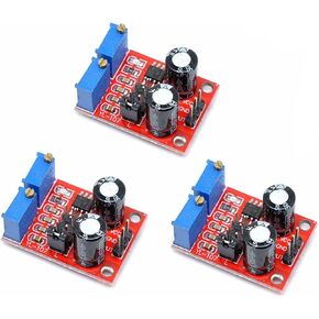 Oiyagai 3Pcs NE555 Pulse Frequency Duty Cycle Adjustable Module Square Wave Signal Generator