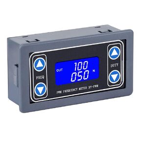 Adjustable Signal Generator,PWM Pulse Frequency Duty Cycle Rectangular Wave Square Wave Signal Generator DC 3.3-35V 5-30mA LCD Display Module