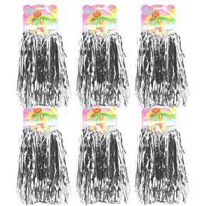 hatisan 12 Pack Cheerleading Pom Poms, Cheerleader Pompoms Metallic Foil Pom Poms for Sports Team Spirit Cheering Party Dance Useful Accessories (6 Colors)