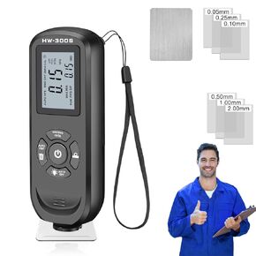 Zengtong Infi Paint Thickness Gauge, Paint Gauge Thickness Meter Paint Mil Thickness Meter Gauge 0~2000Um,Automatically Identify Substrate,Mil Thickness Meter for Metal and Non-Conductive Coating