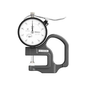 Mitutoyo 7300A Dial Thickness Gage, 0-0.5" Range, ±0.001 Accuracy, 0.001" Graduation, 1.4N or less Measuring Force