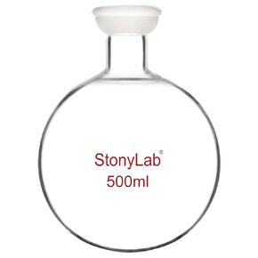stonylab Spherical Joint Round Bottom Receiving Flask, Borosilicate Glass Rotary Evaporator Receiving Flask with 35/20 Ground Joint, 1000 ml (1 L)
