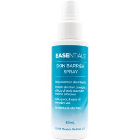 50ml Ostomy Skin Barrier Spray - Gentle No-Sting, Low-Residue Formula for Easy Pouch Application & Bandage Removal (2 Pack)