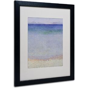 The Iles d'Or 1891-92 Artwork by Henri Cross, Black Frame, 11 by 14-Inch