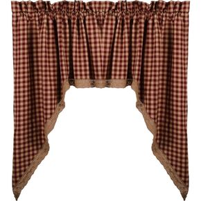 هيريتيج هاوس بارن دانتيل أحمر غنيمة 72 بوصة × 36 بوصة in Kuwait