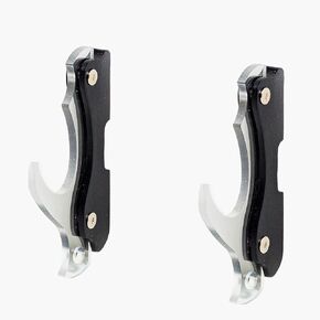 Katana Wall Stand Clear-Acrylic Weapon Holder, Sword Wall Mount Samurai Sword Rack Adjustable Lightsaber Sword Hook Display Stand (Black-1 Tier)
