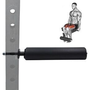 Single Leg Squat Roller, Squat Rack Leg Press Attachment Leg Extension and Curl Machine Foam Hook Leg Gym Comprehensive Training Equipment,18mm