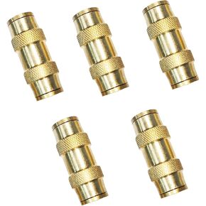 Push to Connect Fittings 1/2 Inch Tube OD Pneumatic Fittings DOT Air Fittings Air Line Fittings Air Hose Fittings Air Compressor Quick Connect Fittings Brake Line Fittings 5pcs
