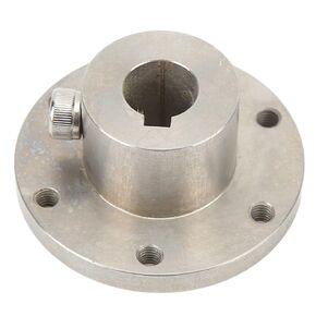 RC Flange Coupling, 14MM Flange Coupling Connector, Stainless Steel Key Hub RC Shaft Coupling Replacement Parts with Chain Slot Flange Coupling Connector Accessory for DIY RC Model Motors