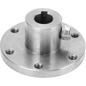 Alomejor 12mm Flange Coupling, Stainless Steel RC Key Hub Shaft Coupling for RC Model Motors Replace