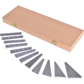 12 قطعة كتلة زاوية الدقة مجموعة الماكنة أداة قياس زاوية كتلة 1/4 درجة - 30 درجة مخارط طحن مقياس الأرض زاوية معايرة غيج التفتيش كتل مجموعة in Kuwait
