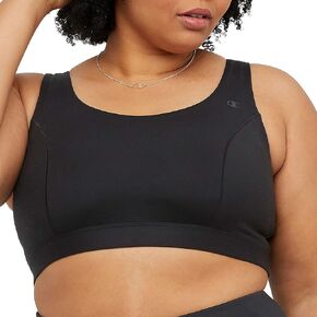 حمالة صدر رياضية للسيدات من Champion، ملمس ناعم، حمالة صدر ماصة للرطوبة، حمالة صدر دعم متوسط ​​للنساء (يتوفر مقاس إضافي)