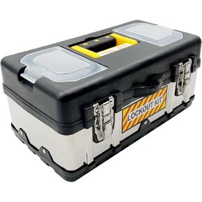 JOJOMARK Lockout Tagout Tool Box for Lockout Tagout Devices - Lock Out for Loto Supplies, Easy to Carry Tool Box with Handles