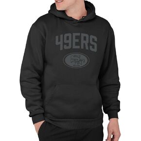 Junk Food Clothing X NFL-Blackout-Pro Football Team Logo Unisex Adult Hooded Fleece Sweatshirt for Men and Women