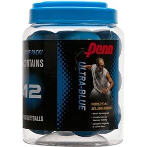 Penn Ultra-Blue Racquetballs - 12 Ball Canister