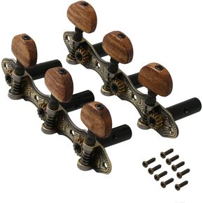 Yibuy Classical Guitar String Tuning Machine Head Guitar Tuning Key Set of 2