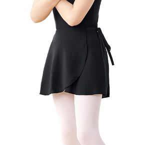 Girls Wrap Ballet Skirts Sheer Chiffon Dance Skirt with Adjustable Tie for Toddler/Little/Big Girls