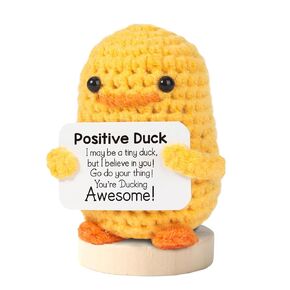 Handmade Mini Positive Crochet Animal, Cute Crochet Animals Stuff Funny Knitted Wool Handwoven Ornaments, Emotional Support Crochet Unique Birthday Gift for Animal Lovers Friends Women (Turtle)