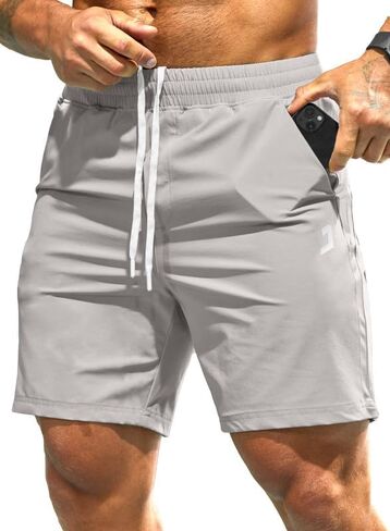 JMIERR Men's 7" Linerless Athletic Shorts Quick Dry Lightweight Workout Gym Shorts with Pockets in Kuwait