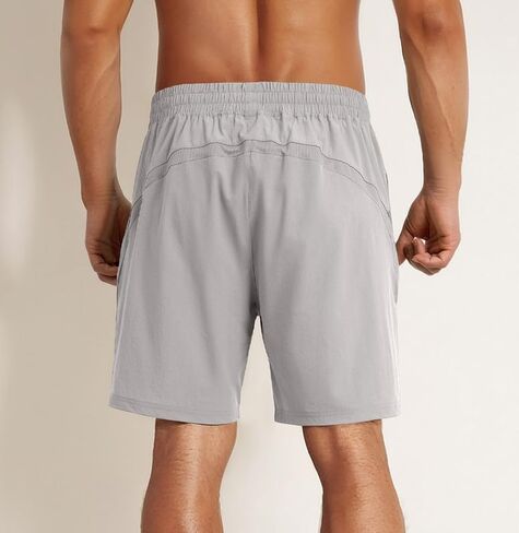 JMIERR Men's 7" Linerless Athletic Shorts Quick Dry Lightweight Workout Gym Shorts with Pockets in Kuwait