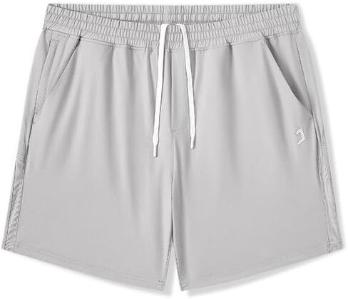 JMIERR Men's 7" Linerless Athletic Shorts Quick Dry Lightweight Workout Gym Shorts with Pockets in Kuwait