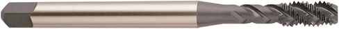 YG-1 BW Series Vanadium Alloy HSS Spiral Flute Tap, Uncoated (Bright) Finish, Round Shank with Square End, Modified Bottoming Chamfer, M3-0.5 Thread Size, D3 Tolerance in Saudi Arabia