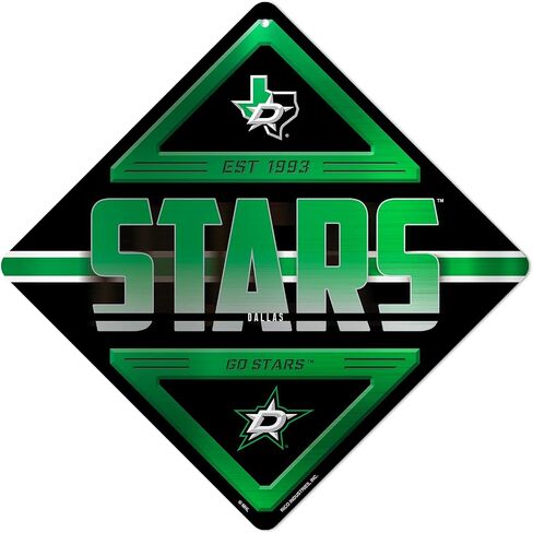 Rico Industries NHL Hockey Metal Sign 16.5" x 16.5" Home Décor - Bedroom - Office - Man Cave in Saudi Arabia
