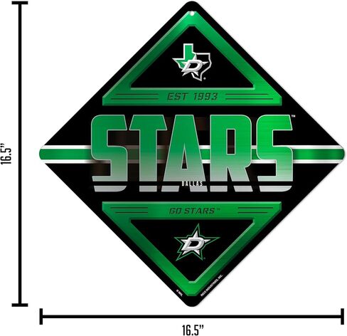 Rico Industries NHL Hockey Metal Sign 16.5" x 16.5" Home Décor - Bedroom - Office - Man Cave in Saudi Arabia