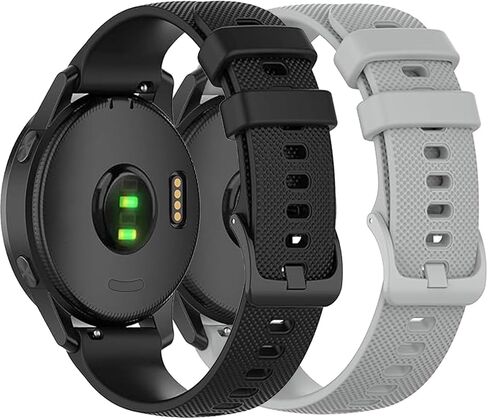عبوتان متوافقتان مع سوار ساعة Garmin Venu Sq، إصدار سريع 20 مم لسوار ساعة Garmin Venu Sq/Venu Sq 2/Venu 2 Plus Band/Garmin Vivoactive 3/Vivoactive 5 in Saudi Arabia