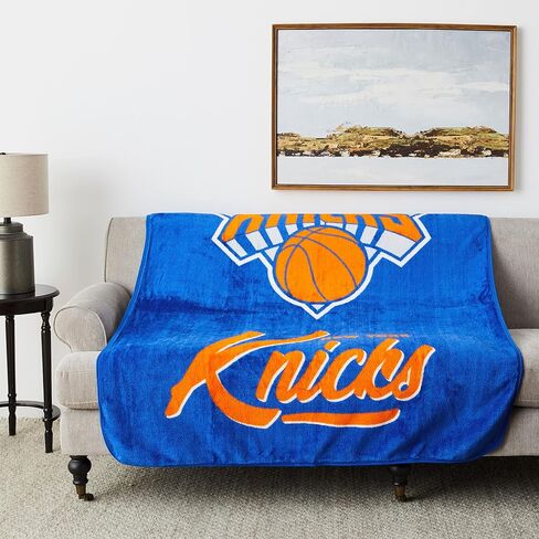 Northwest NBA New York Knicks Unisex-Adult Raschel Throw Blanket, 50" x 60", Signature in Saudi Arabia