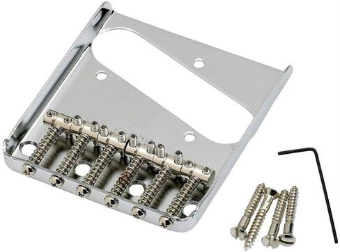 Fender 6-Saddle Vintage Telecaster Bridge Kit for American Vintage and Mexican Vintage Telecaster, Chrome in Saudi Arabia