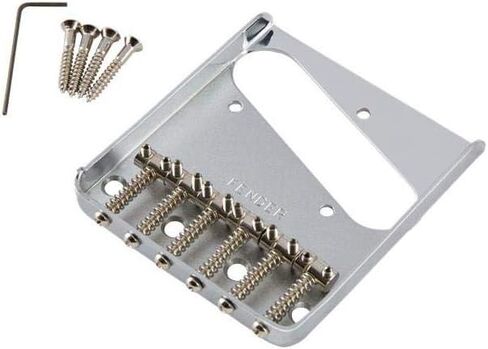 Fender 6-Saddle Vintage Telecaster Bridge Kit for American Vintage and Mexican Vintage Telecaster, Chrome in Saudi Arabia