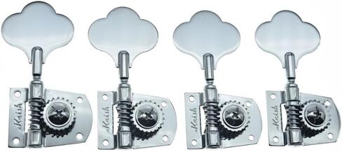Cloverleaf 2x Right/2x Left 2R2L Bass Guitar Tuners Bass Tuning Machine Heads Bass Tuning Keys Pegs for American Standard/Highway One Series Basses Black in Saudi Arabia