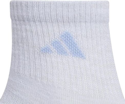 adidas Girls' Kids Superlite 3.0 Athletic Quarter Socks (6-Pair) Ankle High Fit with Targeted Padding and Arch Compression in Saudi Arabia
