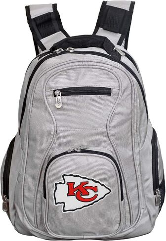 NFL Kansas City Chiefs 19" Premium Laptop Backpack, Gray,Large, NFKCL704_Gray in Saudi Arabia
