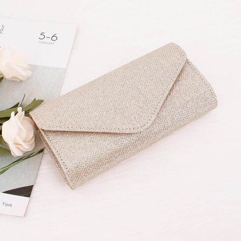 حقيبة سهرة Naimo Flap Dazzling Small Clutch مع سلسلة قابلة للفصل in Saudi Arabia