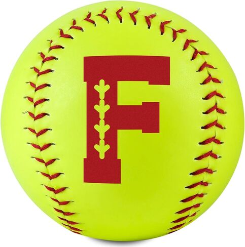 Initial Softball Gifts for Girls Teenager for Senior Night Birthday Graduation Christmas, Softball Ball for Team 12" in Saudi Arabia