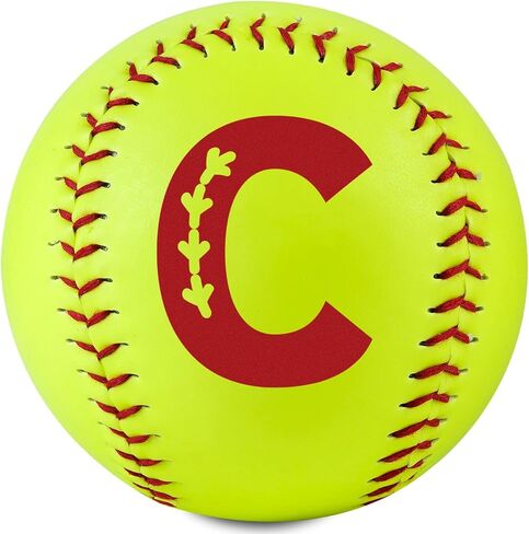 Initial Softball Gifts for Girls Teenager for Senior Night Birthday Graduation Christmas, Softball Ball for Team 12" in Saudi Arabia