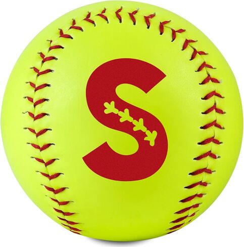 Initial Softball Gifts for Girls Teenager for Senior Night Birthday Graduation Christmas, Softball Ball for Team 12" in Saudi Arabia