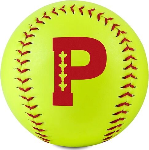 Initial Softball Gifts for Girls Teenager for Senior Night Birthday Graduation Christmas, Softball Ball for Team 12" in Saudi Arabia