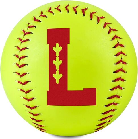 Initial Softball Gifts for Girls Teenager for Senior Night Birthday Graduation Christmas, Softball Ball for Team 12" in Saudi Arabia