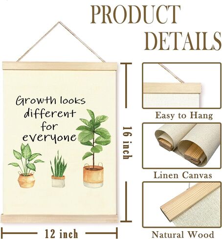 CGBHW Inspirational Mental Health Poster Hanger Frame, Motivational Therapy Office Decor, Positive Affirmations Posters Wall Art Hanging Decor for School Counseling Classroom Decoration in Saudi Arabia