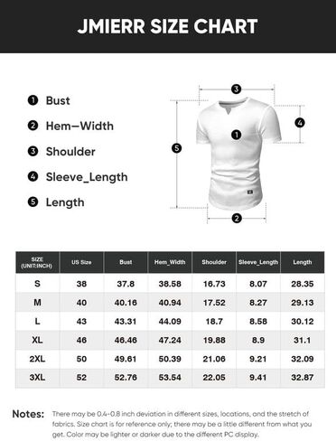 JMIERR Mens Muscle Slim T Shirt V-Neck Longline Henley Shirt Gym Workout Athletic Tee Shirts in Kuwait