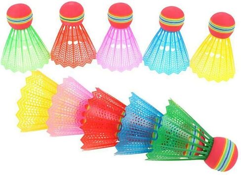 12pcs Outdoor Shuttlecocks Hit-Resistant Badminton Light Weight Badminton Drop-Resistant Badminton Nylon Shuttlecock Badminton Shuttlecocks Child Badminton Ball Big Head in Saudi Arabia