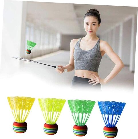 12pcs Outdoor Shuttlecocks Hit-Resistant Badminton Light Weight Badminton Drop-Resistant Badminton Nylon Shuttlecock Badminton Shuttlecocks Child Badminton Ball Big Head in Saudi Arabia