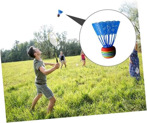 12pcs Outdoor Shuttlecocks Hit-Resistant Badminton Light Weight Badminton Drop-Resistant Badminton Nylon Shuttlecock Badminton Shuttlecocks Child Badminton Ball Big Head in Saudi Arabia