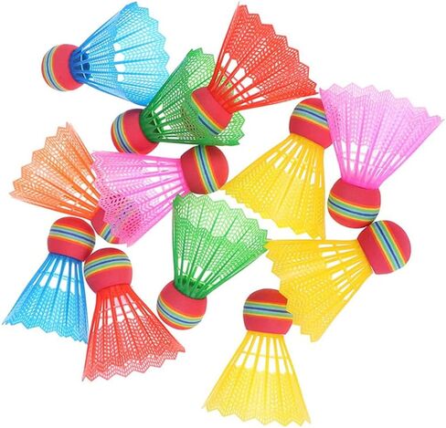 12pcs Outdoor Shuttlecocks Hit-Resistant Badminton Light Weight Badminton Drop-Resistant Badminton Nylon Shuttlecock Badminton Shuttlecocks Child Badminton Ball Big Head in Saudi Arabia
