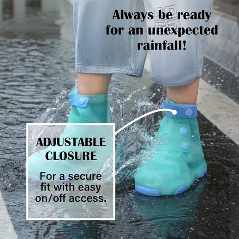Rain Shoe Covers | Waterproof Shoe Covers for Kids Boys Girls | Reusable Galoshes Overshoes in Kuwait
